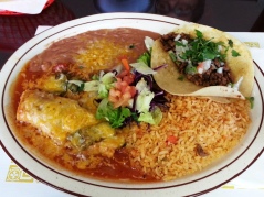 Tacos Tamazula - pork tamale, carne asada taco